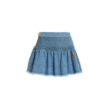 Meadow Quilted Denim Skirt