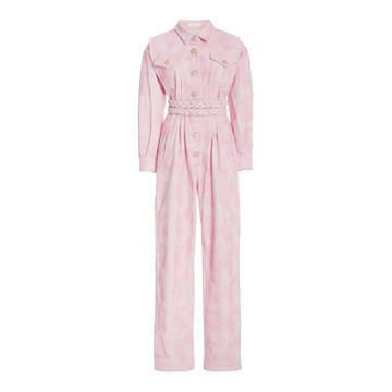 Morellia Belted Cotton Jumpsuit