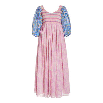 Analia Smocked Cotton Dress