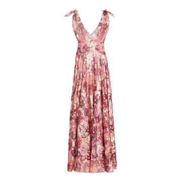 Bloom Printed Devore Dress