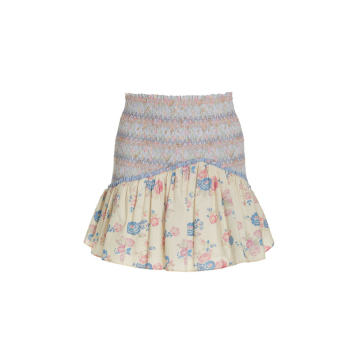 Anguilla Layered Cotton Mini Skirt
