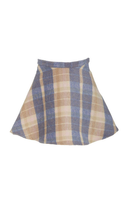 Oroson Plaid Twill Mini Skirt展示图