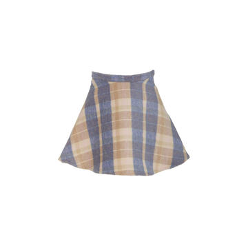 Oroson Plaid Twill Mini Skirt