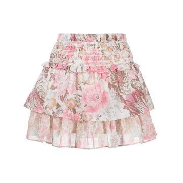 Romita tiered floral print mini skirt