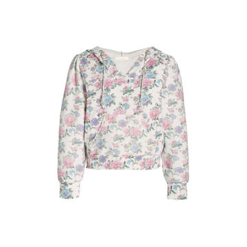 Kirby Floral Cotton Hooded Sweatshirt