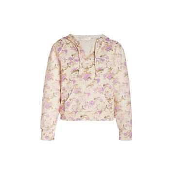 Kirby Floral Cotton Hooded Sweatshirt