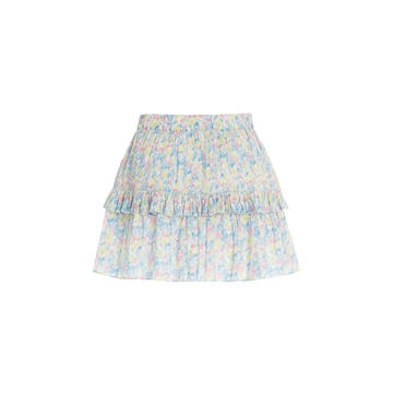 Ignacia Floral Cotton Mini Skirt