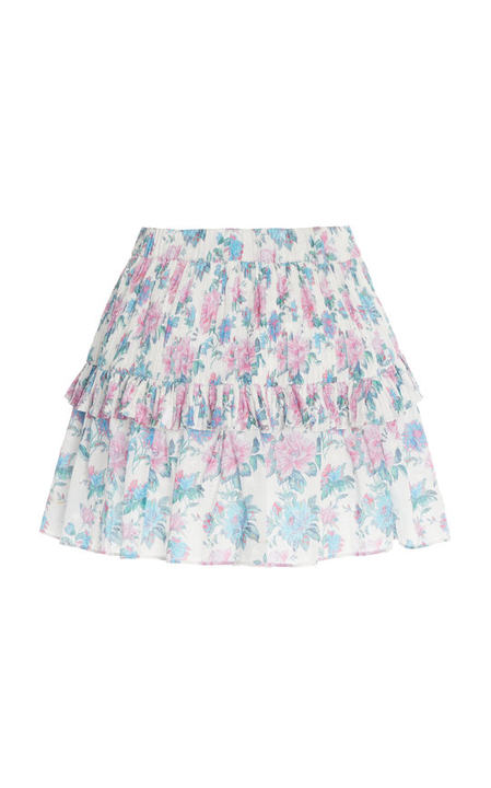 Ignacia Floral Cotton Mini Skirt展示图