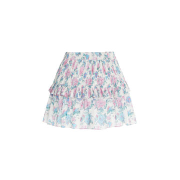 Ignacia Floral Cotton Mini Skirt