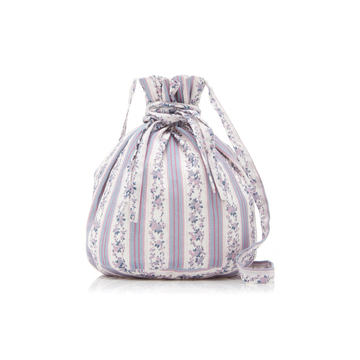 Acacia Mini Floral Jacquard Drawstring Bag