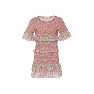 Aveline Ruffled Floral-Print Cotton-Voile Mini Dress