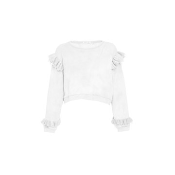 Relaxed Ruffle Sweatshirt