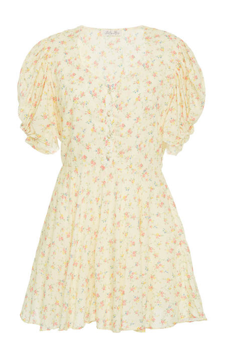 Cora Floral-Print Cotton Mini Dress展示图