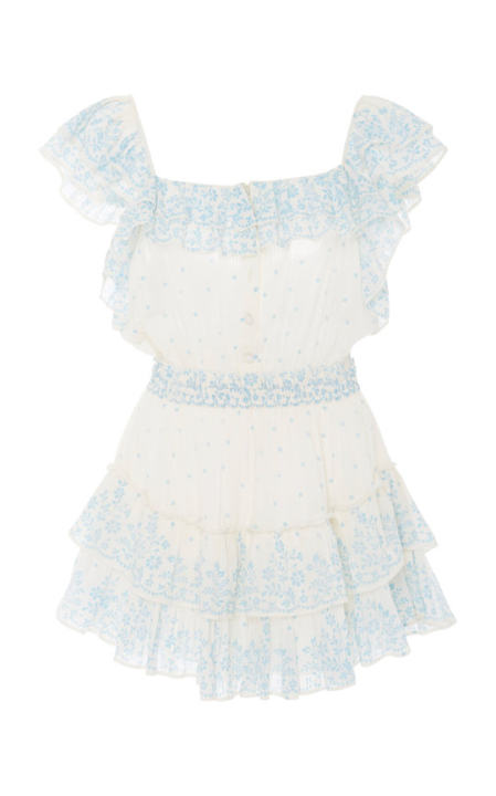 Marina Ruffle Sleeve Mini Dress展示图