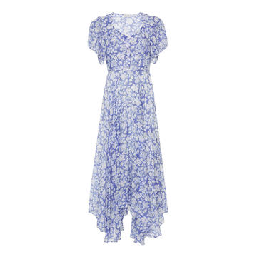 Coralie Floral-Print Cotton And Silk-Blend Maxi Dress