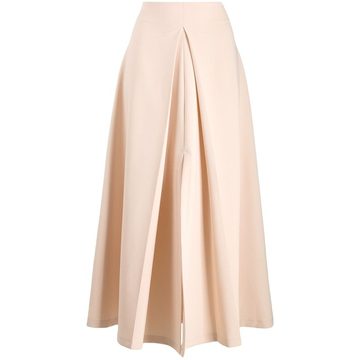 front pleat skirt