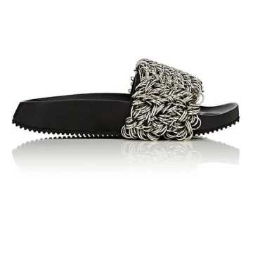 Suki Ring Leather Slide Sandals