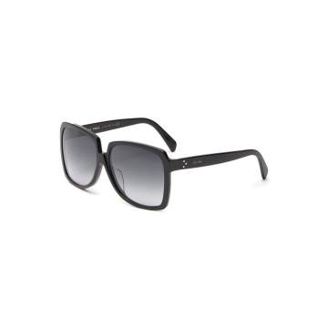 Oversized acetate D frame sunglasses