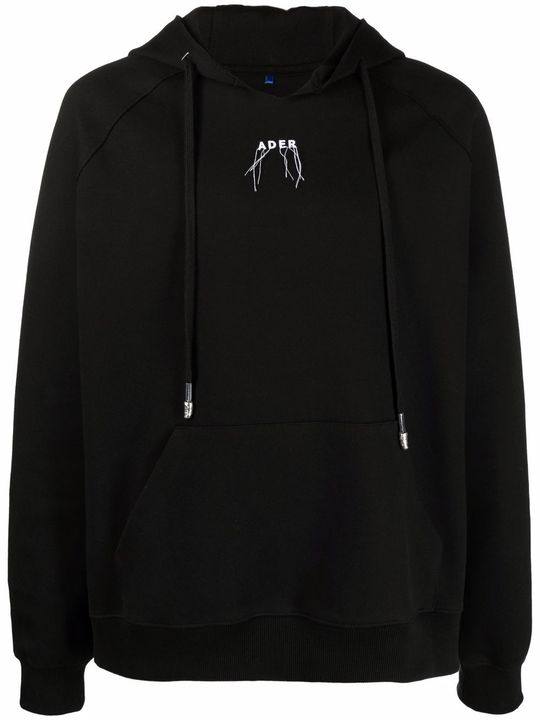 logo-embroidered hoodie展示图