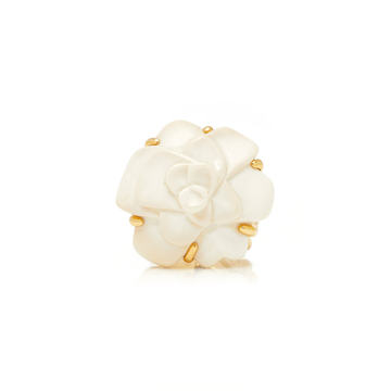 Agate Flower Ring