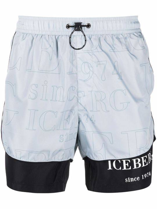 logo drawstring swim shorts展示图