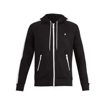 Zip-through hooded sweatshirt