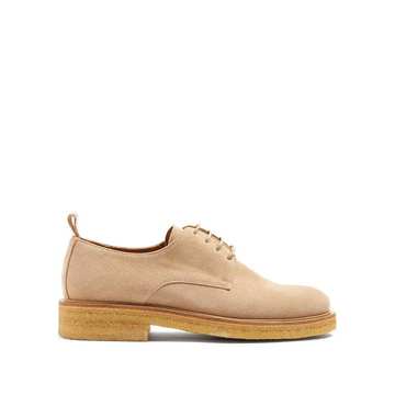 Suede derby shoes