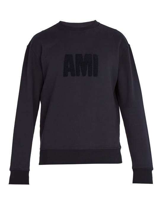 Logo-appliqué cotton sweatshirt展示图