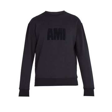 Logo-appliqué cotton sweatshirt