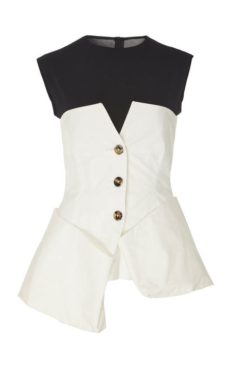 Sleeveless Corset-Accented Top展示图