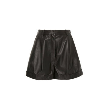 Goldmine Leather High-Rise Shorts