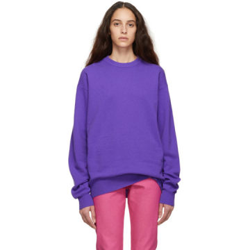 紫色羊毛毛衣