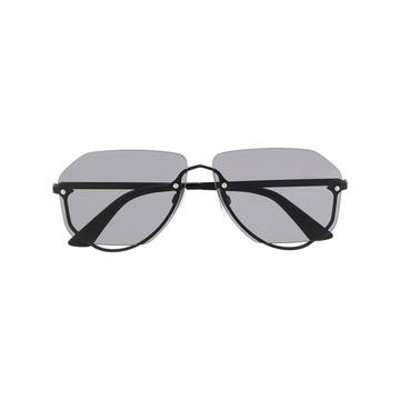 0257S00163 geometric-frame sunglasses