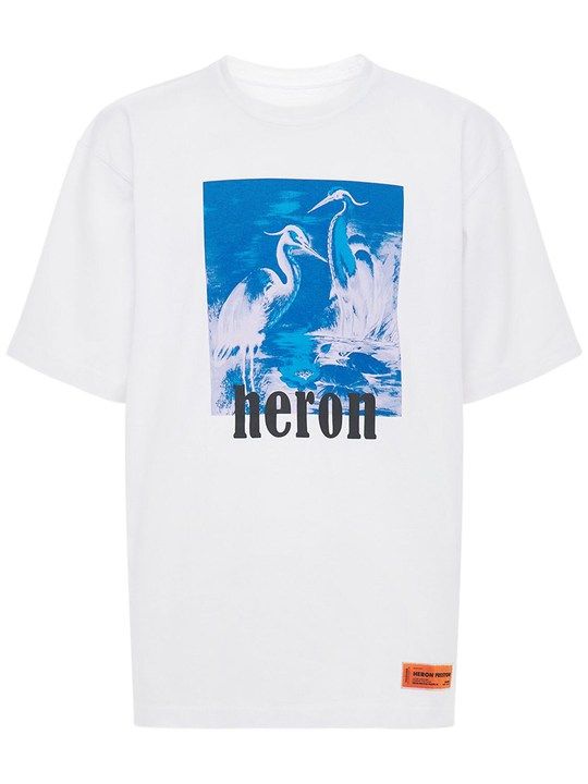 “HERONS”印花有机棉T恤展示图