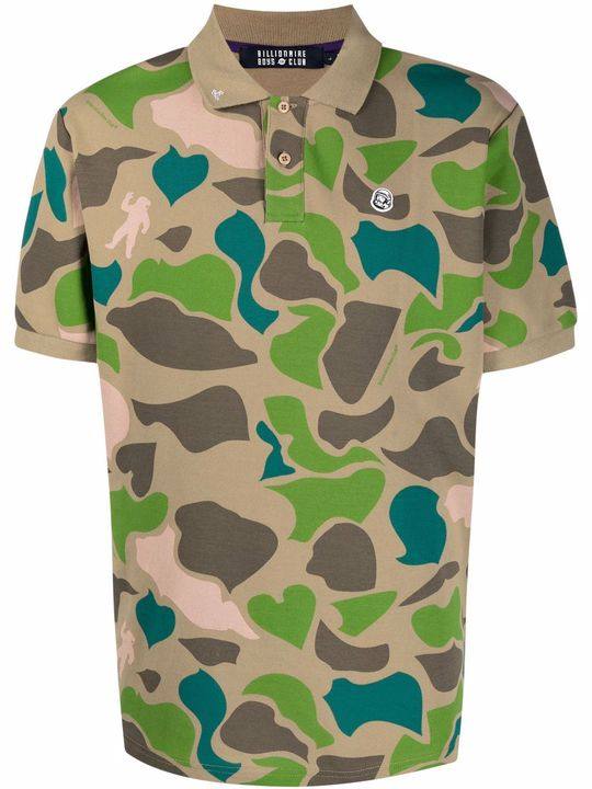 camouflage-print polo shirt展示图