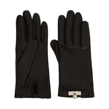 padlock detail gloves