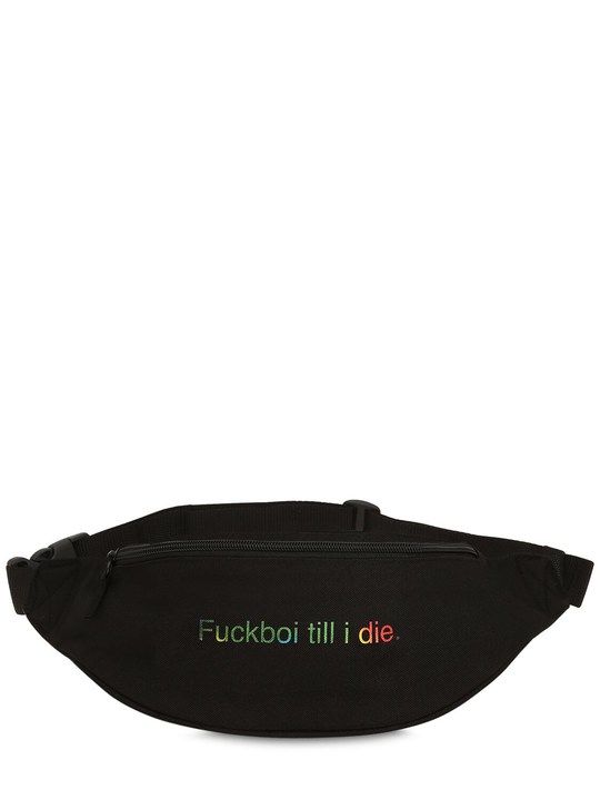 “FUCKBOI TILL I DIE”科技织物腰包展示图