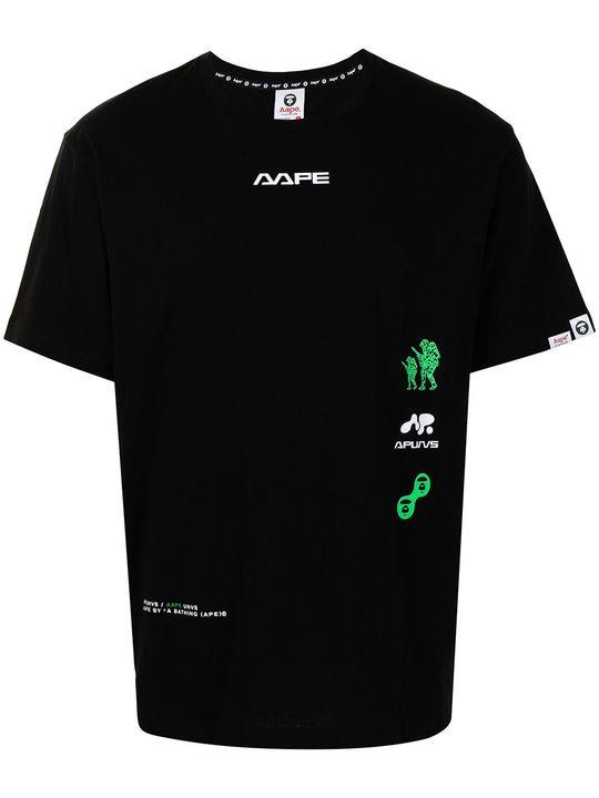 logo-print short-sleeved T-shirt展示图