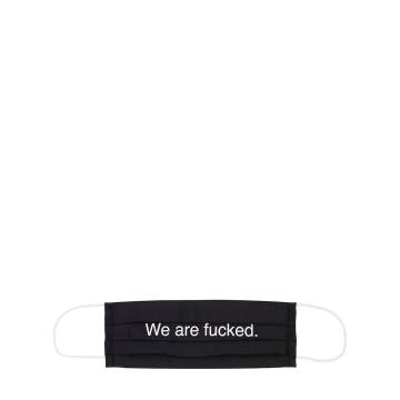 “WE ARE FUCKED”棉质口罩