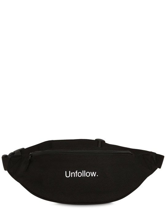 “UNFOLLOW”印花科技织物腰包展示图