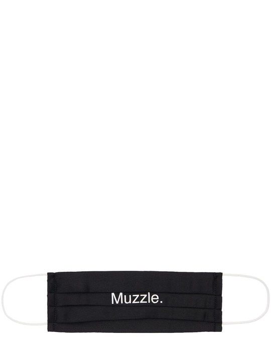 “MUZZLE”印花棉质口罩展示图