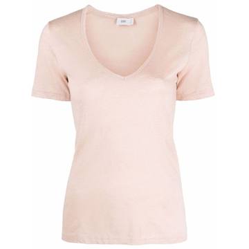 V-neck linen T-shirt