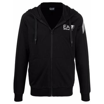 logo-print zip-up hoodie