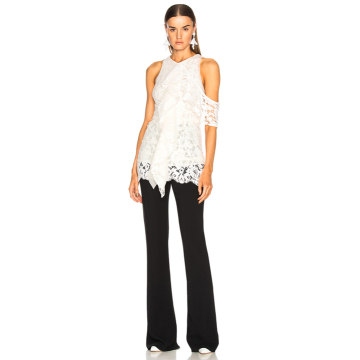 Corded Lace Ruffle Top