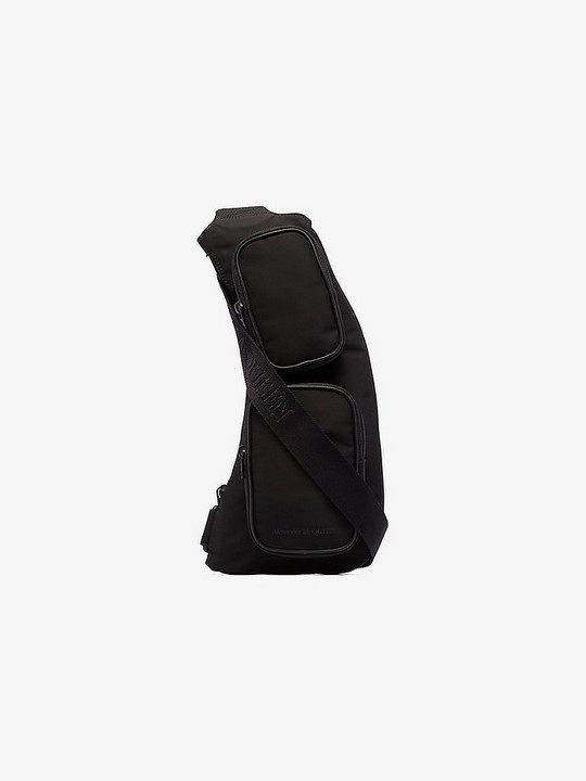 Black sling cross body bag展示图