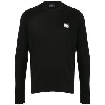 logo patch pullover jumper