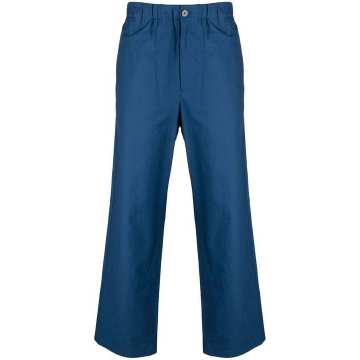 straight-leg relaxed trousers
