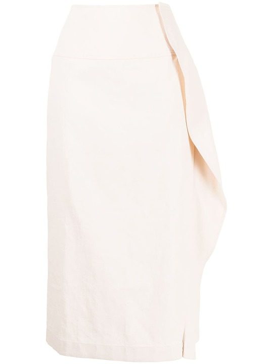 draped panel straight skirt展示图