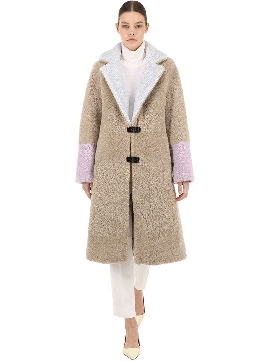 FEBBE PASTEL SHEARLING COAT展示图