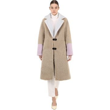 FEBBE PASTEL SHEARLING COAT